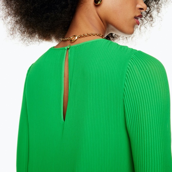 WILFRED | ARITZIA - Daydreamer Mini Dress Pleated Chiffon XS - Picture 4 of 11